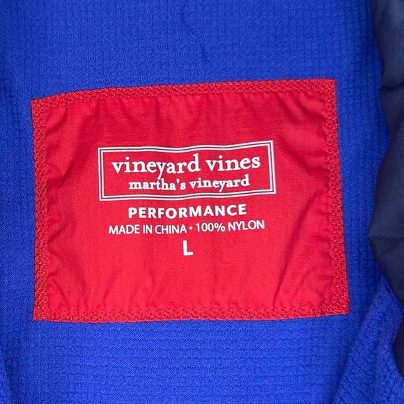 Vineyard Vines Men’s Martha’s Vineyard Performance Puffer Vest Size Large Red - Picture 5 of 8
